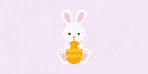 Bild mit Osterhase
